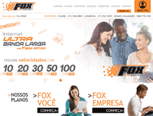 Tablet Screenshot of foxinternet.com.br